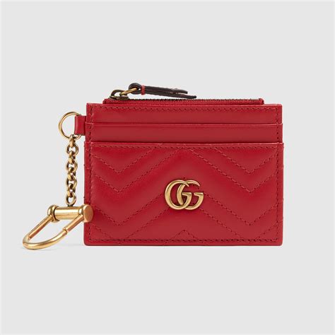 gucci id window wallet|Gucci marmont keychain wallet.